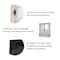 Glitzhome® 31.5" Washed White Wooden Farmhouse Square Windowpane Wall Mirror